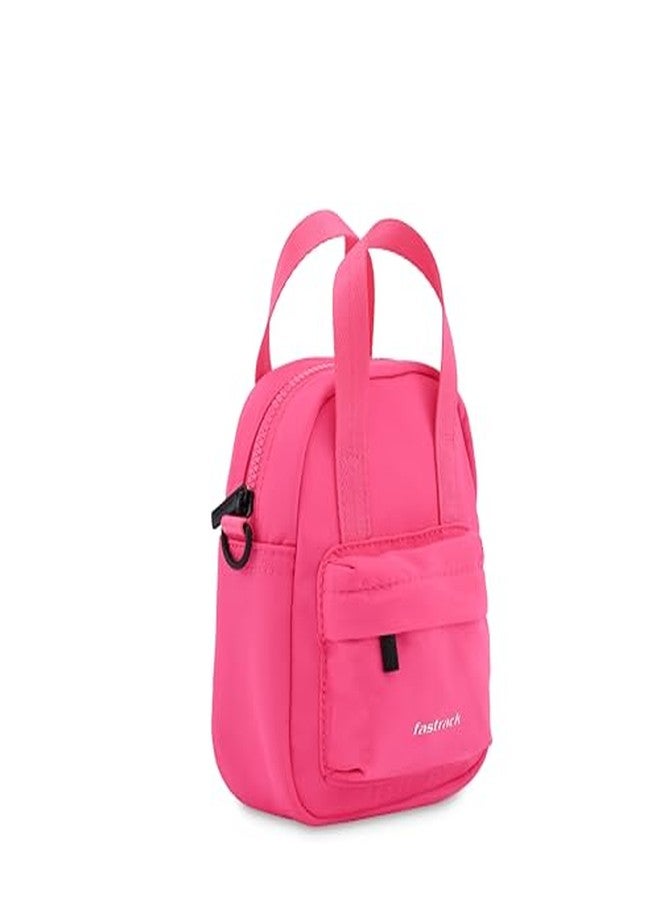 Fastrack Stylish Nylon Mini Sling Bag for Women | Dual Handles with Detachable Sling Strap | Lightweight Casual Crossbody Handbag for Daily Use - Image 3